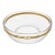 Vintage Gucci Glass Bowl With Gold-Tone Gg Accents For Sale