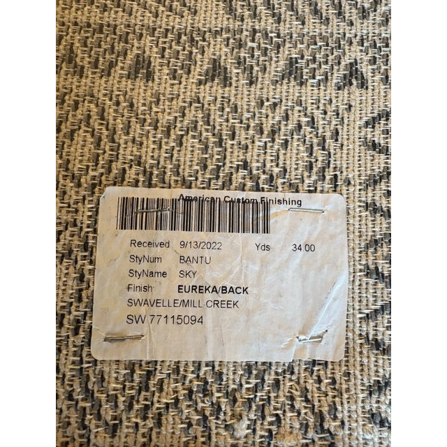 Textile Arhaus Bantu Sky Upholstery Fabric Roll 34 Yards – Swavelle/Mill Creek – Eureka For Sale - Image 7 of 10