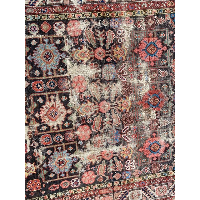 Antique Distressed Kurdish Northwest Rug, 1890s For Sale - Image 5 of 18