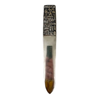 Mid-Century Swedish Nickel Silver Letter Opener by Heinz Decker for c.g. Hallberg/Gab, Circa 1960s For Sale