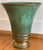 Metal 1920s Carl Sorensen Art Deco Verdigris Bronze Trumpet Vase For Sale - Image 7 of 12