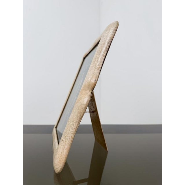 Italian Goatskin Picture Frame from Bolzani, Milan, 1920s For Sale - Image 13 of 18