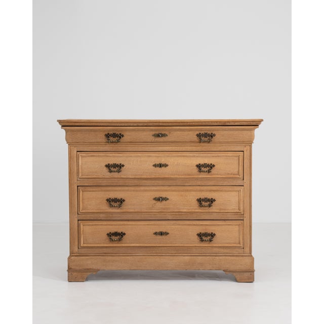 Tan Oak Louis Philippe Chest Of Drawers For Sale - Image 8 of 18