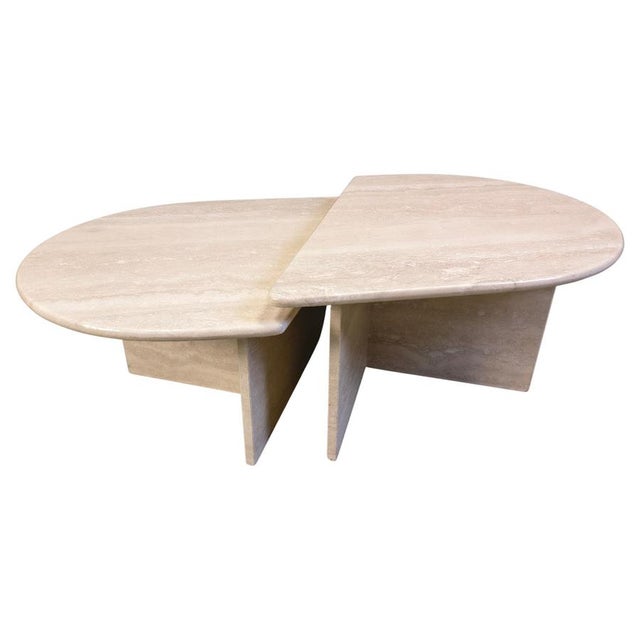 Vintage Travertine Coffee Tables, 1970s, Set of 2 For Sale - Image 11 of 11