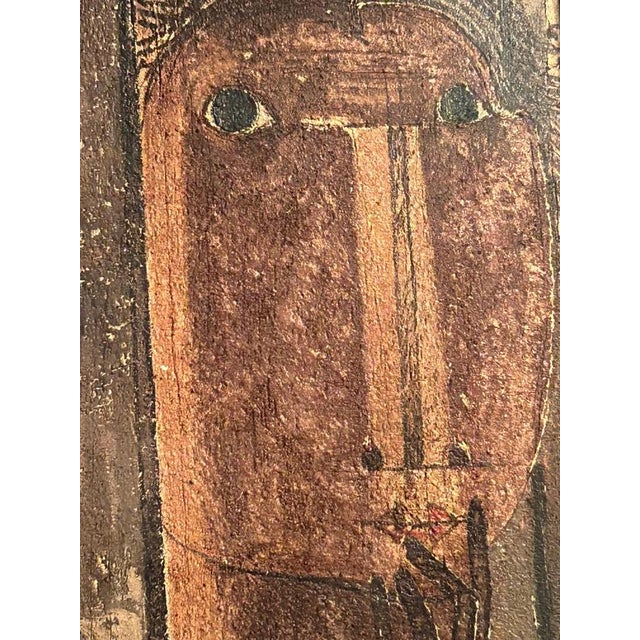 Antonio Mignozzi, Figure with Hand, 1970s-1980s, Oil / Fresco on Canvas, Framed For Sale - Image 4 of 11