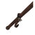 Military Campaign Foldable Tripod Hunting Stool in Wood and Leather Upholstery For Sale - Image 4 of 6