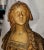Detailed cast white terracotta bust of a young Venetian girl signed Richard Aurili, 19th century, painted ceramic...