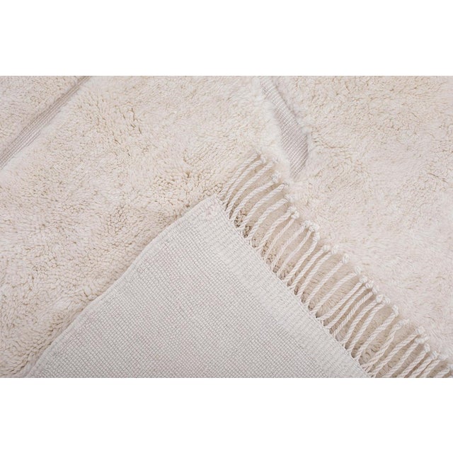 Oversize Abstract Hand-Knotted Moroccan Wool Rug | 13'9" X 9'9" | One of a Kind For Sale - Image 9 of 9