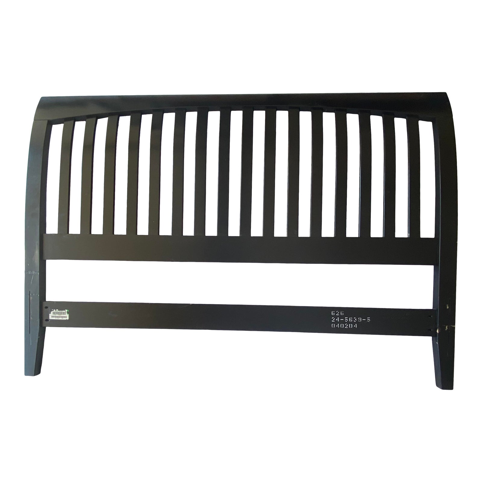 Ethan Allen American Impressions Black Wood Queen Headboard Chairish