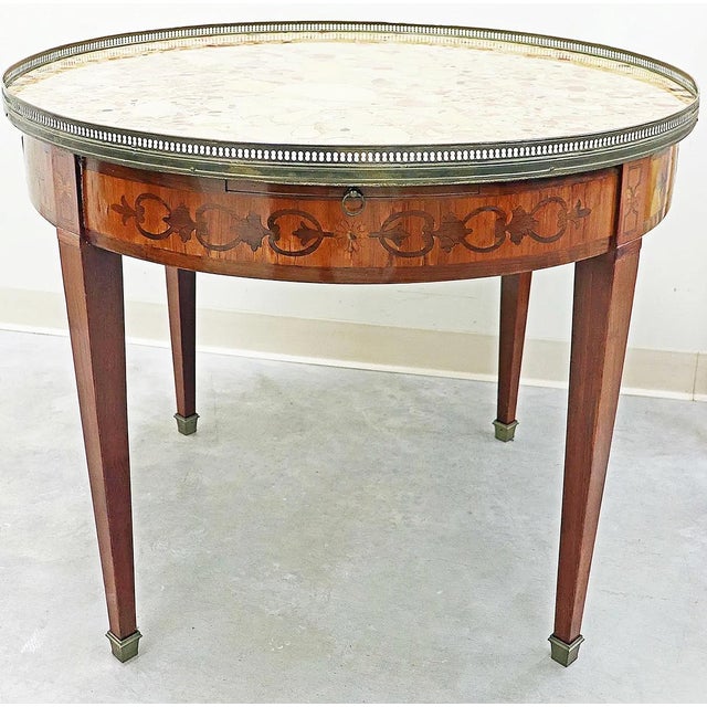 French Louis XVI Style 19c French Gueridon Table For Sale - Image 3 of 4