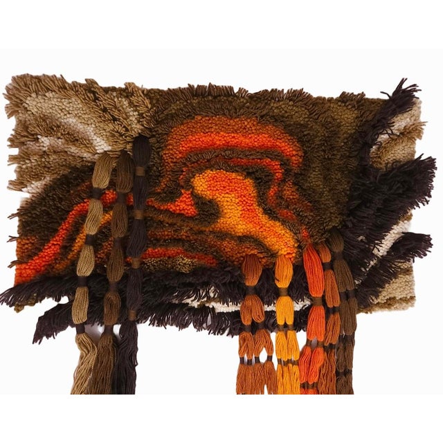 Mid-Century German Wool Wall Tapestry, 1970s, in Flawless conditions. Designed 1970 to 1979