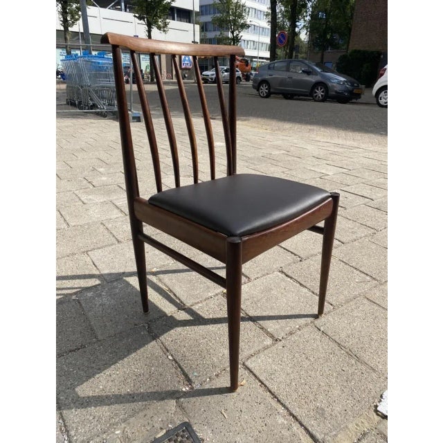Black Scandinavian Dining Chairs, 1960s, Set of 3 For Sale - Image 8 of 15