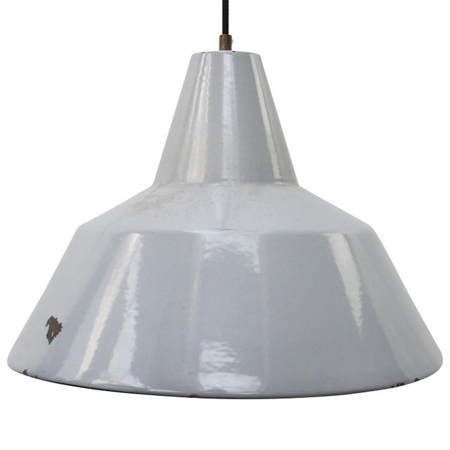 Industrial Dutch Enamel Factory Pendant Light from Philips For Sale - Image 6 of 6