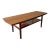 Vintage Danish Modern Teak Coffee Table With Pull-Out Tray and Woven Shelf, Circa 1960's Mid Century For Sale