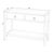 Modern Lark 44 in. W Rectangular Wood 2 Drawer Console Table with Lower Open Shelf, Walnut For Sale - Image 3 of 8