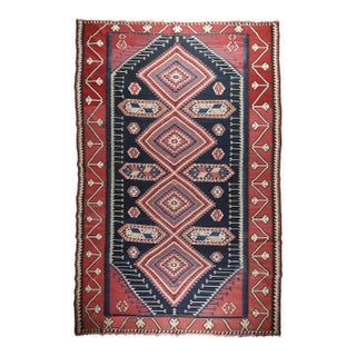 Antique Collectore Caucasian Shirvan Handwoven Kilim Late 19c -7' 1'' X 12' 2'' For Sale
