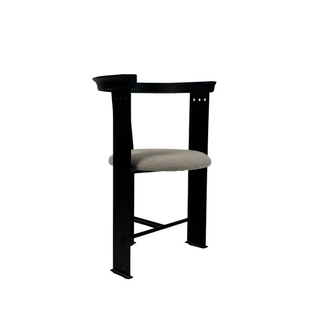 Black Vintage Chair by Alfredo Arribas, 1987 For Sale - Image 8 of 11
