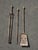 Brass Vintage French Country Iron Fireplace Tools W Brass Handles ~ Set of Three For Sale - Image 8 of 12