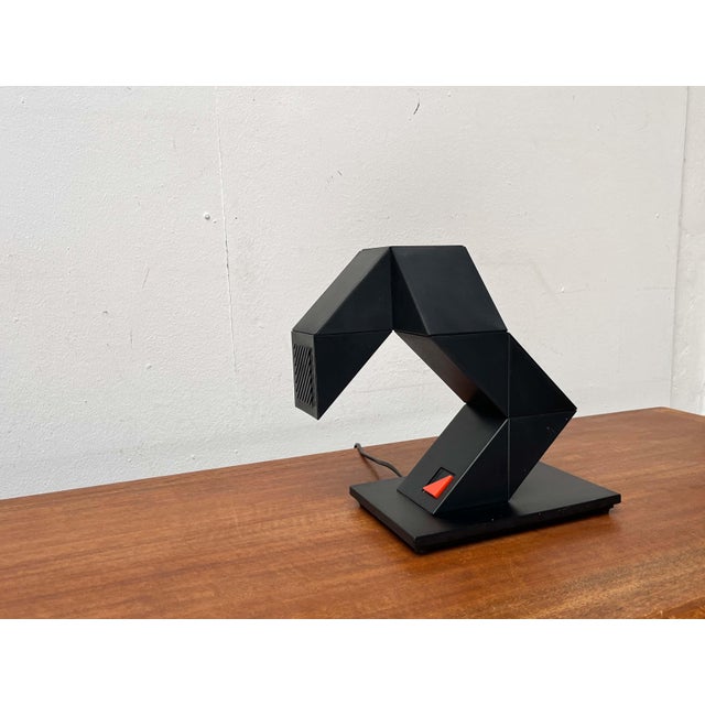 Black Postmodern Model Z-Lite Zig Zag Flexible Table Lamp, 1980s For Sale - Image 8 of 18