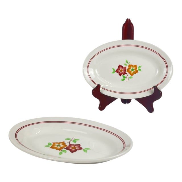 Plates from Moulin Des Loups, 1950s, Set of 2 For Sale