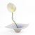 Vintage Japanese Ikebana Vase Purple-to-White Gradient Ceramic Suiban For Sale - Image 9 of 13