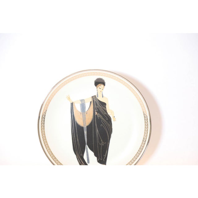 Contemporary Erté Romain De Tirtoff "Glamour " Sevenarts Porcelain Collector Plate For Sale - Image 3 of 4