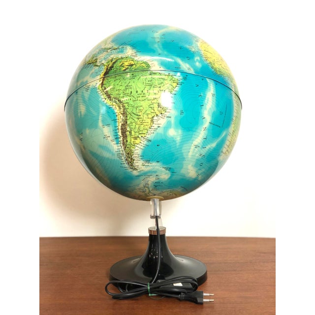 Italian Light-Up Globe from Rico, 1980s For Sale - Image 4 of 6