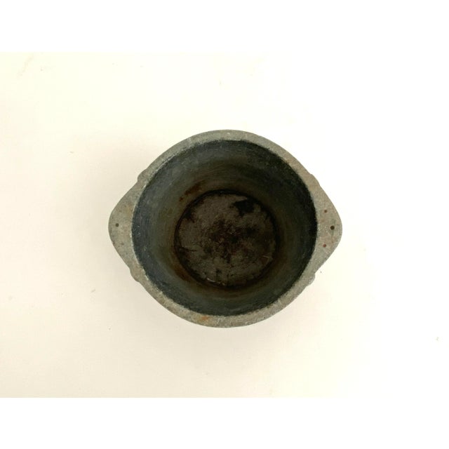 1950s Primitive Limestone Hand-Carved Vessel Bowl For Sale - Image 5 of 8