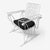 White Scrolling Wrought Iron Glider Rocking Settee & Chair Patio Outdoor Set For Sale - Image 4 of 5