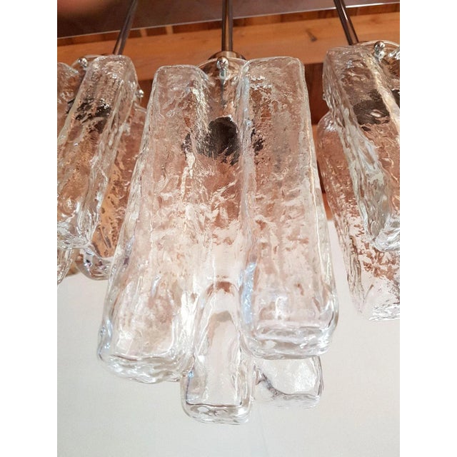 Mid Century Modern Flush Mount Chandelier 1980s For Sale - Image 11 of 12