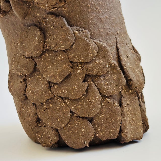 Brown Original Vintage Margaret Hudson Earth Art Pottery Owl For Sale - Image 8 of 11