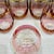 Pink Pink Waterfall 24k Gold Stemless Wine Glasses by Anthropologie – Set of 7 Czech Hand Painted Crystalline For Sale - Image 8 of 9