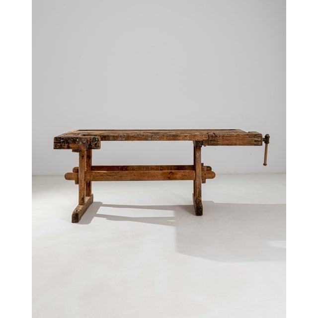 Early 20th Century Antique Central European Carpenter’s Bench For Sale - Image 4 of 12