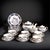 Japanese Lithophane Geisha Tea Set for Six from Maruko, 1960s, Set of 21 For Sale - Image 17 of 17