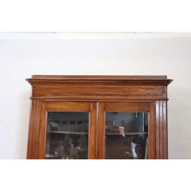 Antique Walnut Bookcase, 19th Century For Sale - Image 9 of 11