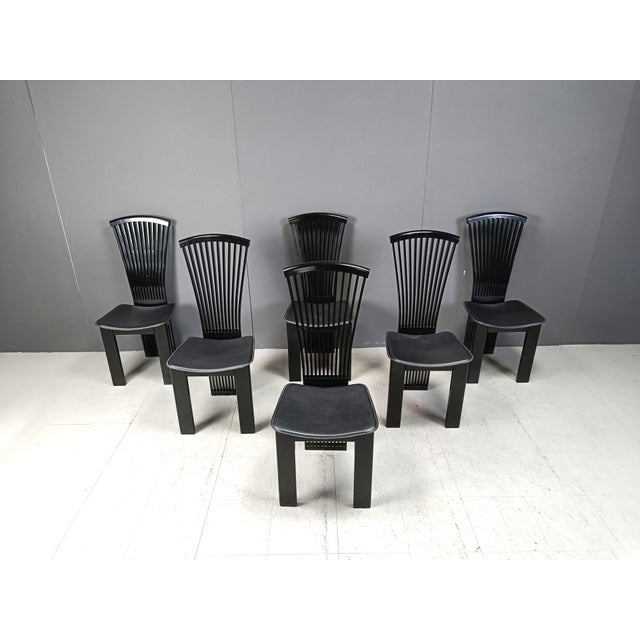 Postmodern Dining Chairs from Pietro Costantini, 1980s, Set of 6, in Good conditions. Designed 1970 to 1979 This piece has...