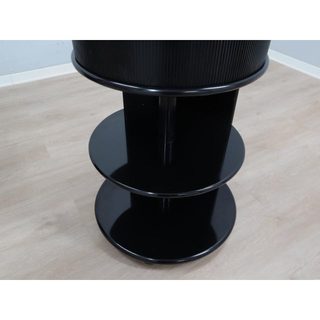 Postmodern Black Lacquered Nightstands from B&B Italia / C&B Italia, 1980s, Set of 2 For Sale - Image 15 of 16