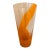 Barovier & Toso Orange Murano Glass Vase For Sale
