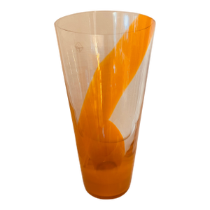 Barovier & Toso Orange Murano Glass Vase