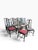 Black Mid-20th Century Grand Ledge Chinoiserie Black Lacquer Dining Chairs, Set of 10 For Sale - Image 8 of 17