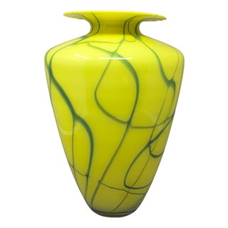 Large Mid-Century Modern Murano Glass Statement Vase by Dogi, 1960s For Sale