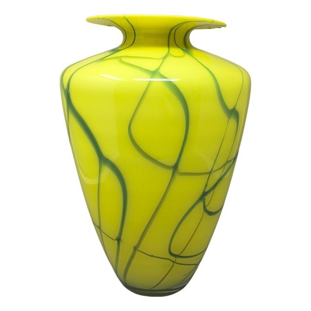 Large Mid-Century Modern Murano Glass Statement Vase by Dogi, 1960s For Sale