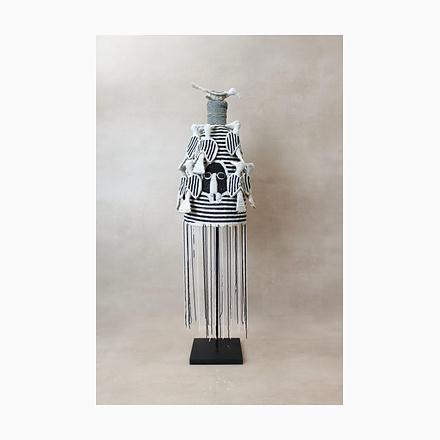 Black Yoruba Royal Crown in Black and White For Sale - Image 8 of 8