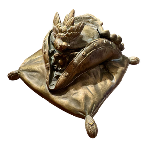 19th Century French Cast Bronze Inkwell