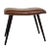 Scandinavian Modern Faux Leather Stool For Sale