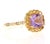 1.99 Carat Cushion Cut Amethyst Diamond Sapphire 14K Yellow Gold Ring This cute and dainty ring is great for everyday...