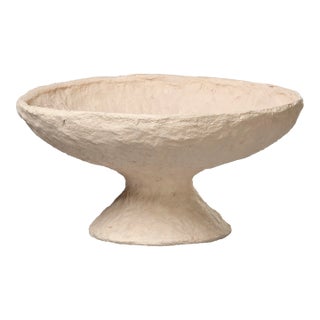 Jamie Young Garden Pedestal Bowl in Cream For Sale