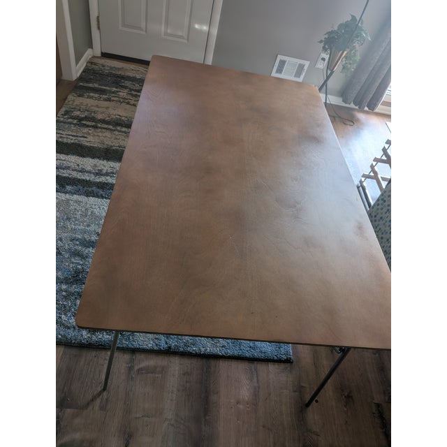 Title: Folding Dining Table and Chairs by Charles Eames for Herman Miller. Unmarked Era: Probably Manufactured Mid-20th...