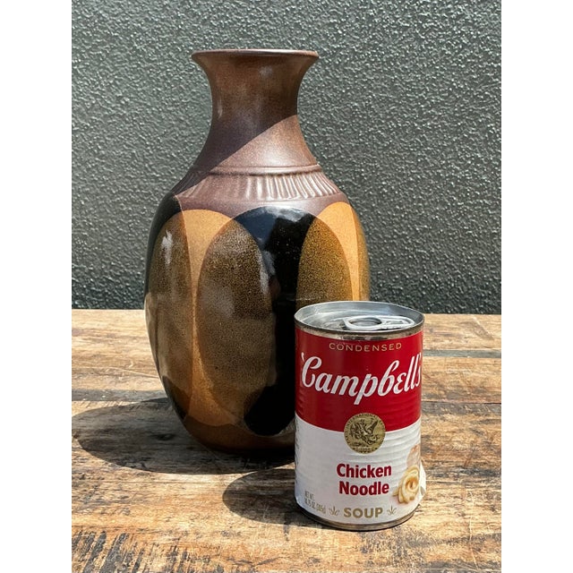 Late 20th Century Vintage Original Studio Pottery Vase For Sale - Image 5 of 12