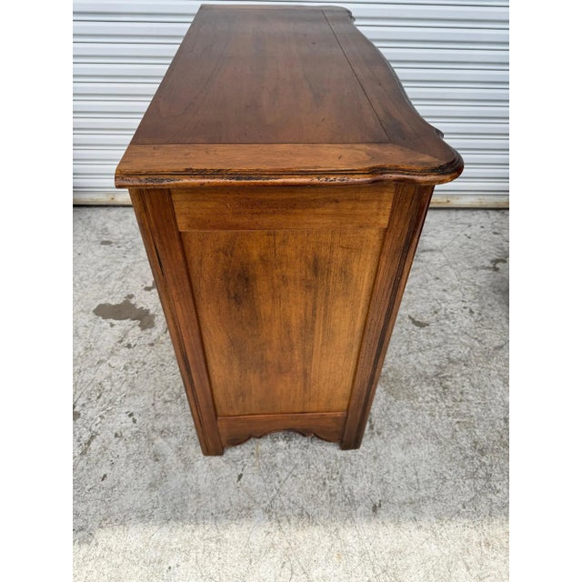 Vintage Hekman Walnut 4 Drawer Commode For Sale - Image 16 of 16